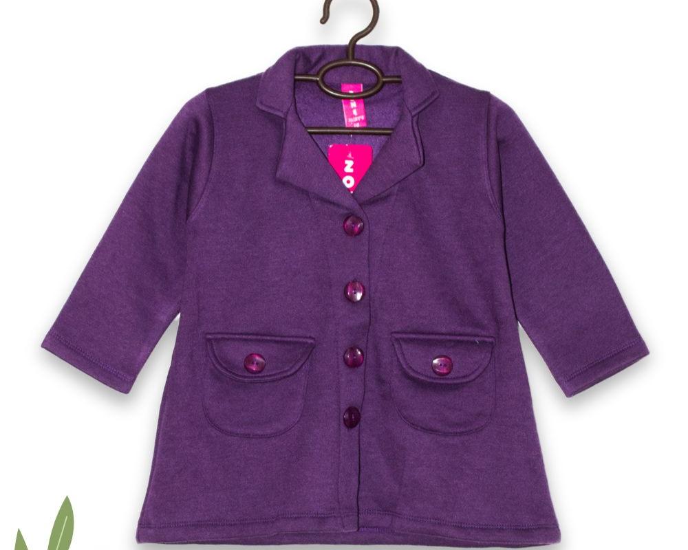 Purple Kids Girls Fleece Coat