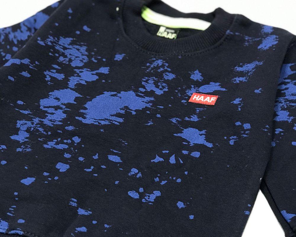 Tie & Dye Navy Blue Sweat Shirt