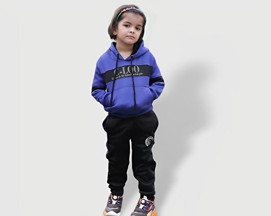 Royal Blue - Winter Hoodie Tracksuit - Unisex